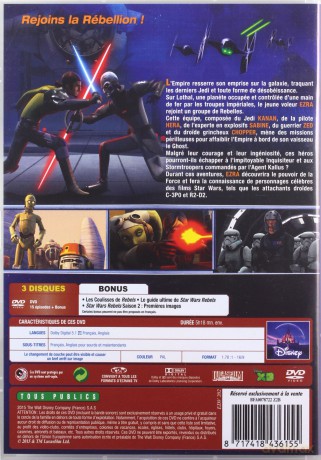 Star Wars: Rebels Season 1 (Star Wars: Rebelianci) [3DVD]