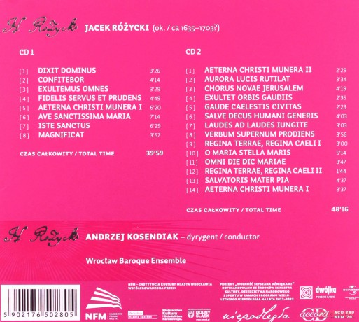 Andrzej Kosendiak: Jacek Różycki [2CD]