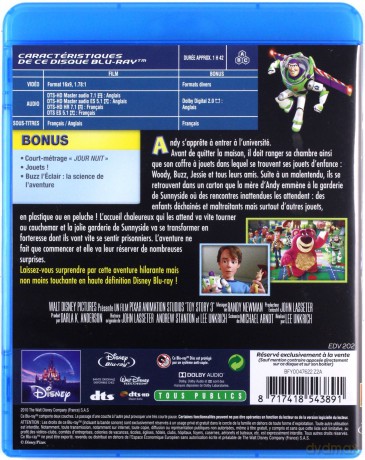 Toy Story 3 (Disney) [Blu-Ray]