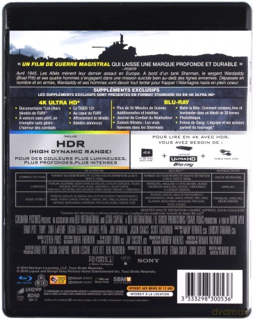 Fury (Furia) [Blu-Ray 4K]+[Blu-Ray]