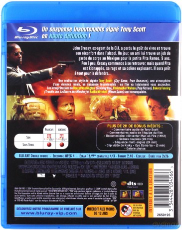 Man on Fire (Człowiek w ogniu) [Blu-Ray]+[DVD]