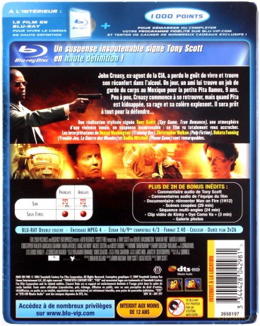 Man on Fire (Człowiek w ogniu) [Blu-Ray]+[DVD]