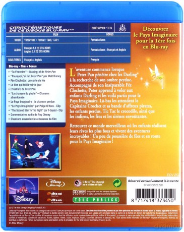 Peter Pan (Piotruś Pan) (Disney) [Blu-Ray]