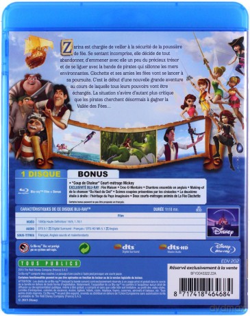 The Pirate Fairy (Dzwoneczek i tajemnica piratów) (Disney) [Blu-Ray]