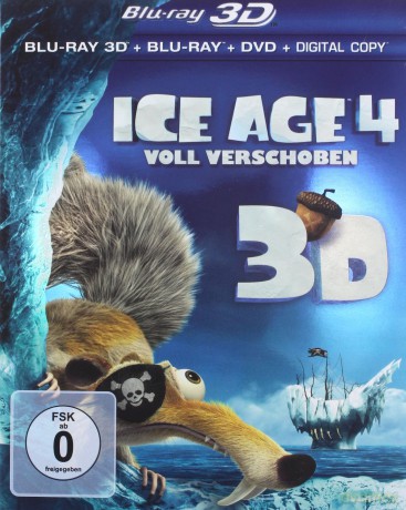 Ice Age: Continental Drift (Epoka Lodowcowa 4: Wędrówka kontynentów) [Blu-Ray 3D]+[Blu-Ray]