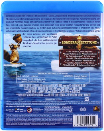 Ice Age: Continental Drift (Epoka Lodowcowa 4: Wędrówka kontynentów) [Blu-Ray]
