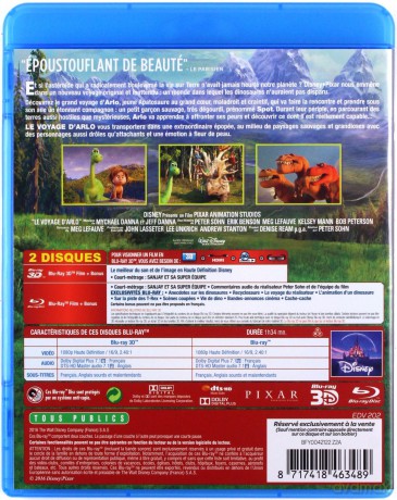 The Good Dinosaur (Dobry dinozaur) [Blu-Ray 3D]+[Blu-Ray]