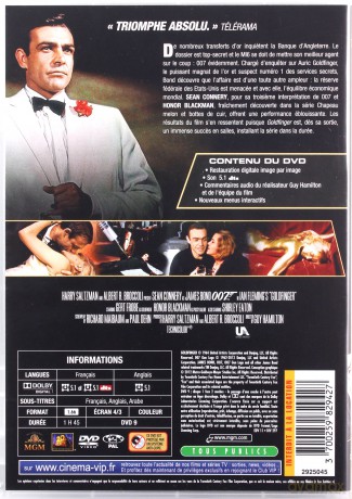 007 James Bond Goldfinger [DVD]