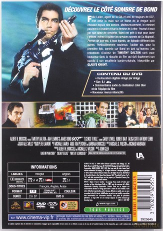007 James Bond Licence to Kill (Licencja na zabijanie) [DVD]