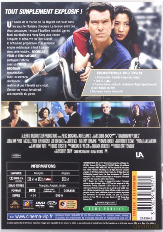 007 James Bond Tomorrow Never Dies (Jutro nie umiera nigdy) [DVD]
