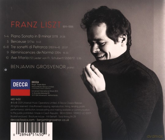 Benjamin Grosvenor: Liszt [CD]