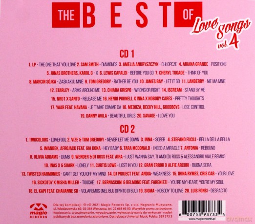 The Best Of Love Songs vol. 4 [2CD]