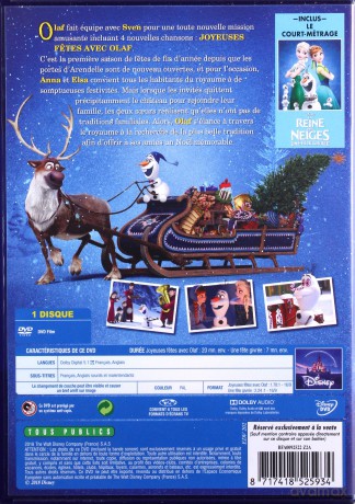 Olaf's Frozen Adventure (Kraina lodu: Przygoda Olafa) [DVD]