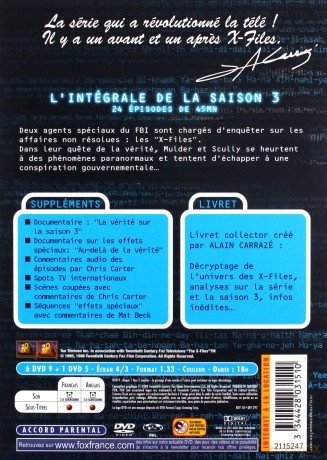 The X Files Season 3 (Z archiwum X) [7DVD]