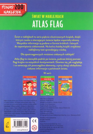 Atlas flag. Świat w naklejkach - Patrycja Zarawska [KSIĄŻKA]