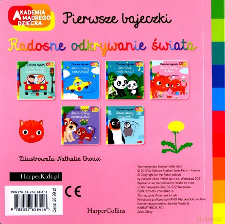 Dzień dobry, kotku! Akademia mądrego dziecka. Pierwsze bajeczki - Nathalie Choux [KSIĄŻKA]