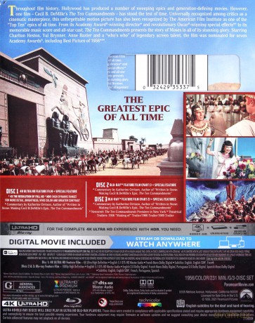 The Ten Commandments (Dziesięcioro przykazań) [Blu-Ray 4K]+[Blu-Ray]