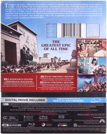 The Ten Commandments (Dziesięcioro przykazań) [Blu-Ray 4K]+[Blu-Ray]