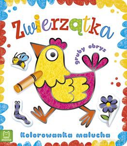Kolorowanka malucha z grubym obrysem. Zwierzątka - Sylwia Kajdana [KSIĄŻKA]