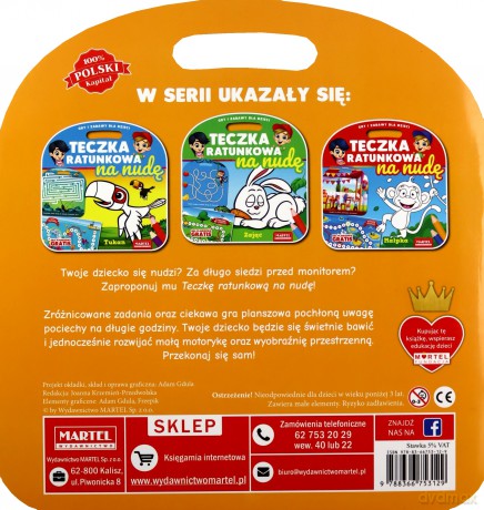 Kolorowanka Teczka ratunkowa na nudę - wielbłąd z grą [KSIĄŻKA]