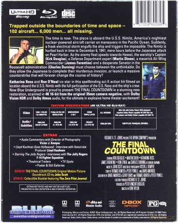 The Final Countdown (Końcowe odliczanie) [Blu-Ray 4K]+[Blu-Ray]+[CD]