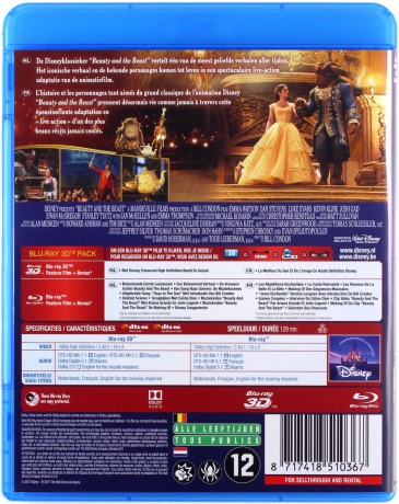 Beauty and the Beast (Piękna i Bestia) (Disney) [Blu-Ray 3D]+[Blu-Ray]