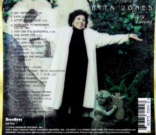 Etta Jones: Easy Living [CD]