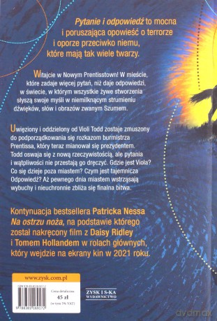 Pytanie i odpowiedź - Patrick Ness [KSIĄŻKA]