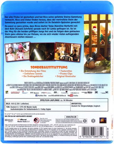 Rico, Oskar und der Diebstahlstein [Blu-Ray]