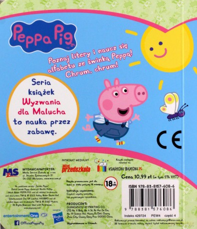 Świnka Peppa. Wyzwania dla malucha. Literkowy świat [KSIĄŻKA]