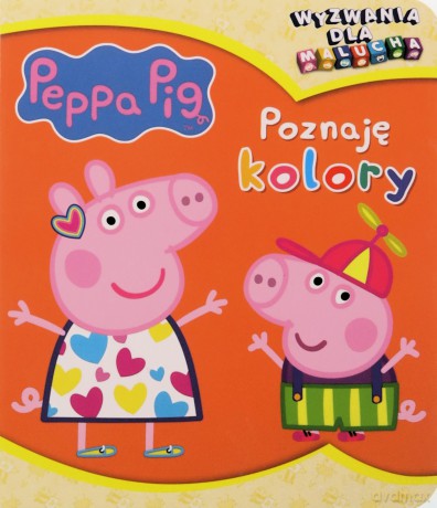 Świnka Peppa. Wyzwania dla malucha. Poznaję kolory [KSIĄŻKA]
