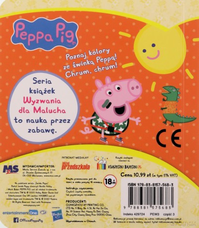 Świnka Peppa. Wyzwania dla malucha. Poznaję kolory [KSIĄŻKA]