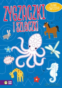 Zygzaczki i szlaczki (niebieskie) [KSIĄŻKA]