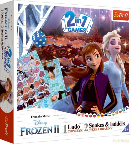 2w1 Chinczyk Węże i drabiny Frozen 2 [GRA]