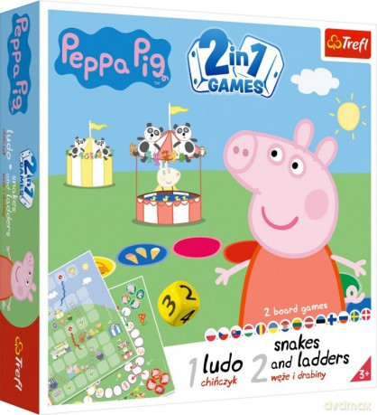 2w1 Chinczyk Węże i drabiny Peppa [GRA]