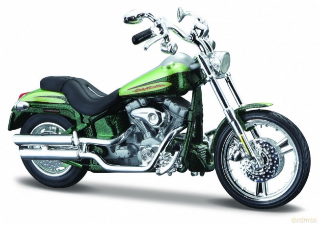 Motocykl HD 2004 FXSTDSE CVO 1/18 Zielony
