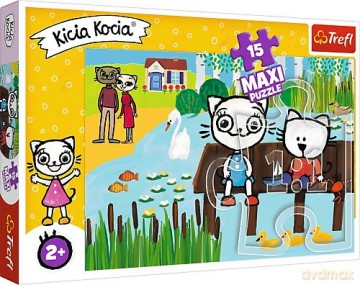 TREFL 15 el. Maxi Kicia Kocia nad jeziorem [PUZZLE]