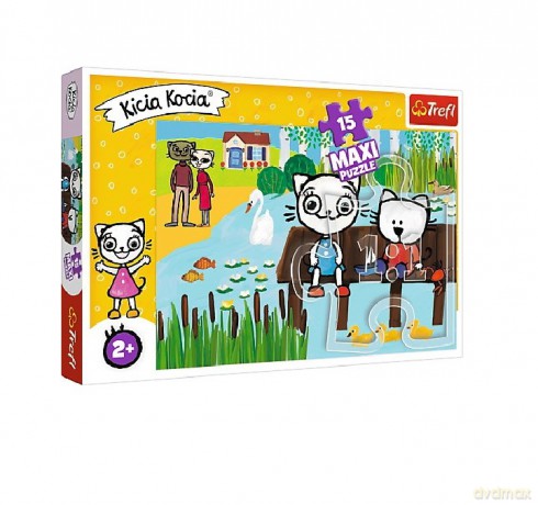 TREFL 15 el. Maxi Kicia Kocia nad jeziorem [PUZZLE]