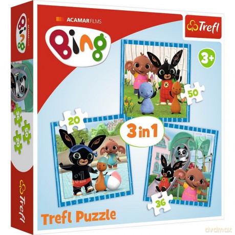 TREFL 3w1 Zabawy z przyjaciółmi Bing [PUZZLE]