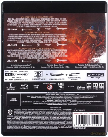 Hobbit Trylogia [BOX] [6xBlu-Ray 4K]