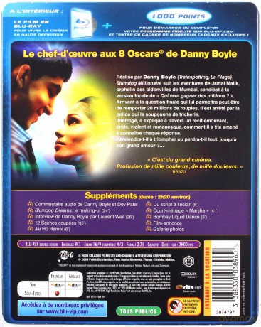 Slumdog Millionaire (Slumdog, milioner z ulicy) [Blu-Ray]+[DVD]