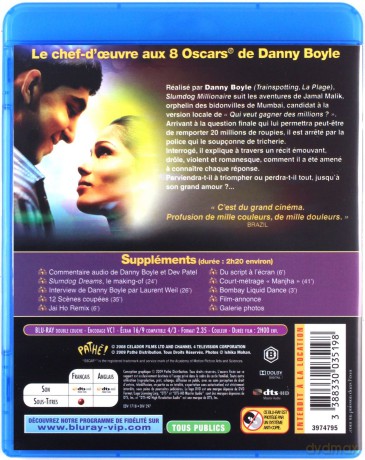 Slumdog Millionaire (Slumdog, milioner z ulicy) [Blu-Ray]+[DVD]