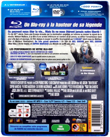 Braveheart (Braveheart - Waleczne Serce) [Blu-Ray]+[DVD]