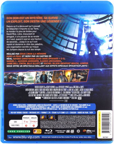 Jumper  [Blu-Ray 3D]+[Blu-Ray]+[DVD]