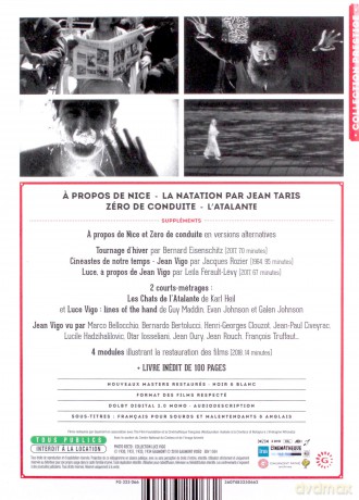 Jean Vigo Collection: About Nice / Taris / Zero de Conduite / L'Atalante (A propos Nicei / Taris / Pała ze sprawowania / Atalanta) [4DVD]