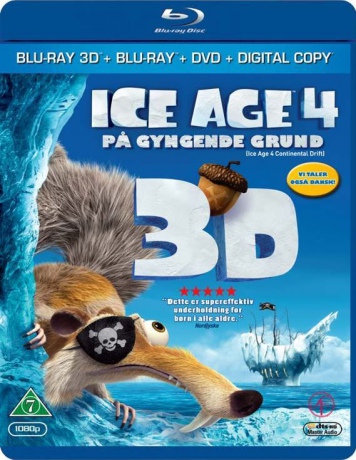 Ice Age: Continental Drift (Epoka Lodowcowa 4: Wędrówka kontynentów) [Blu-Ray 3D]+[Blu-Ray]+[DVD]