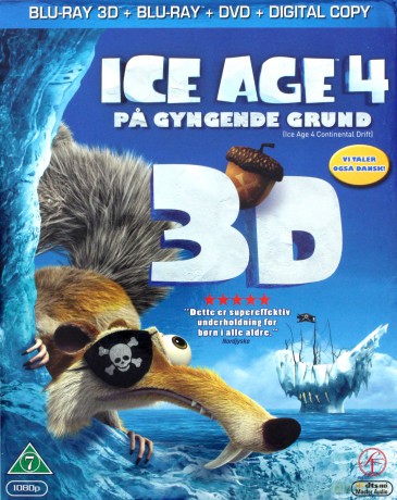 Ice Age: Continental Drift (Epoka Lodowcowa 4: Wędrówka kontynentów) [Blu-Ray 3D]+[Blu-Ray]+[DVD]