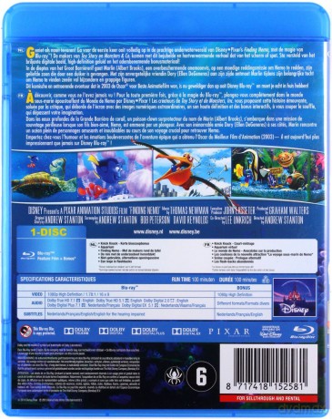 Finding Nemo (Gdzie jest Nemo?) (Disney) [Blu-Ray]
