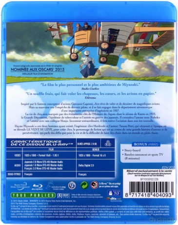 The Wind Rises (Zrywa się wiatr) [Blu-Ray]