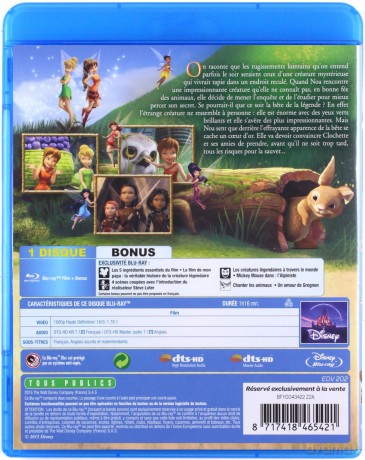 Tinker Bell and the Legend of the NeverBeast (Dzwoneczek i bestia z Nibylandii) (Disney) [Blu-Ray]